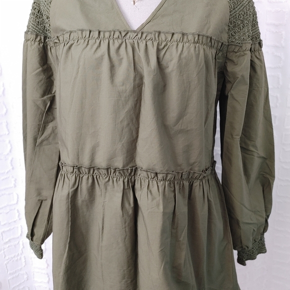 Anthropologie Boho Smocked Tunic Size XS - Picture 5 of 12
